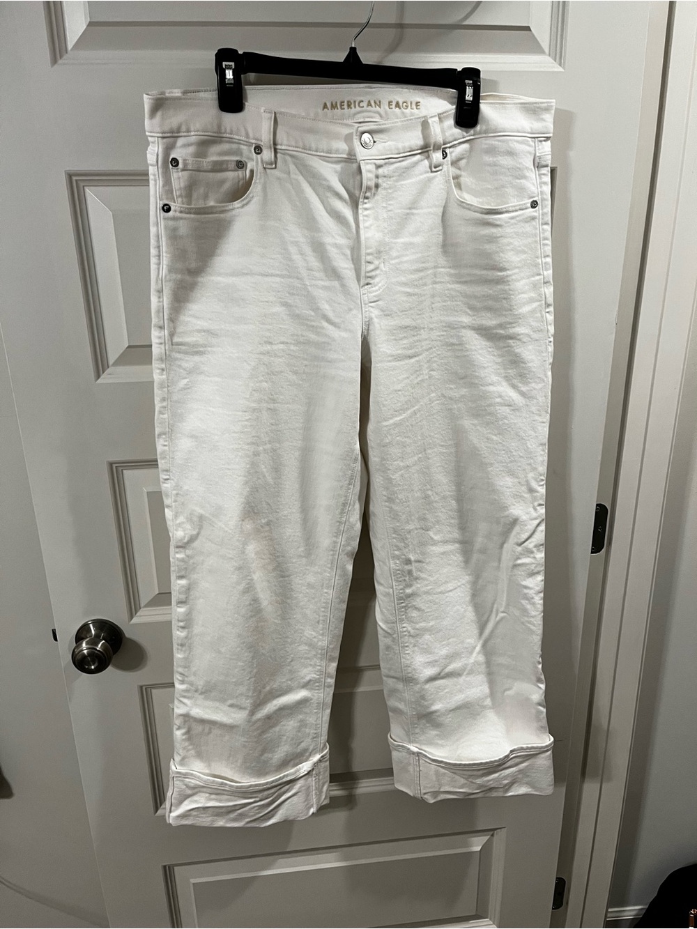 American Eagle Outfitters Cream Stretch Jeans